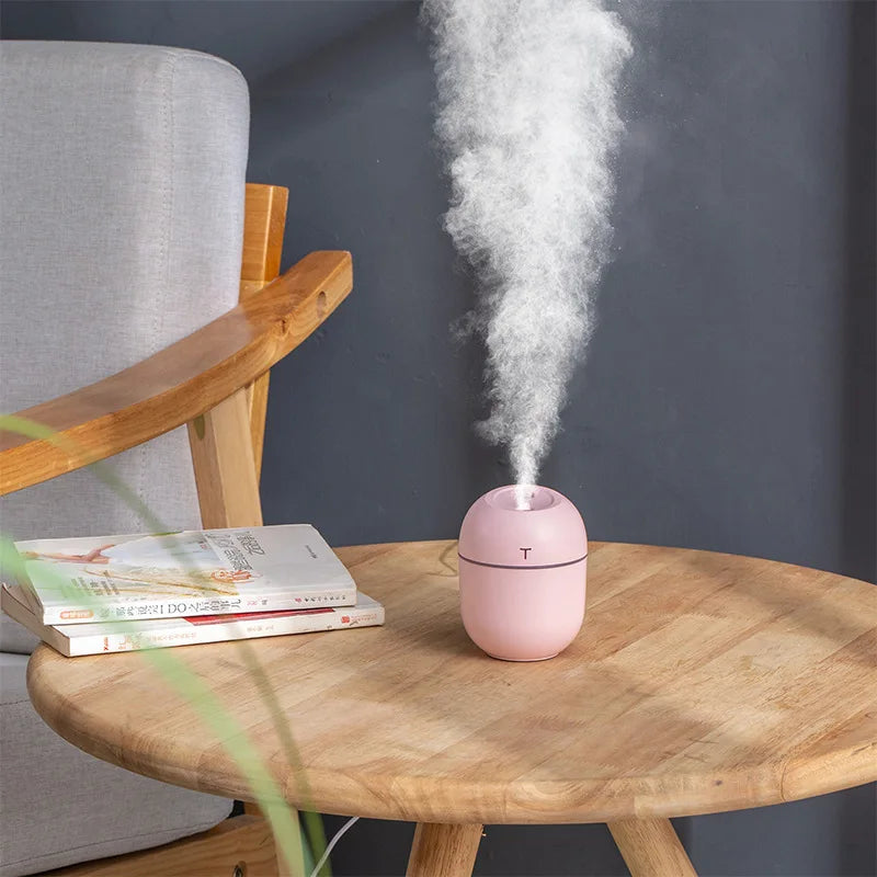 New 220ML Mini Air Humidifer Portable Ultrasonic Aroma Essential Oil Diffuser USB Mist Maker Aromatherapy Humidifiers for Home