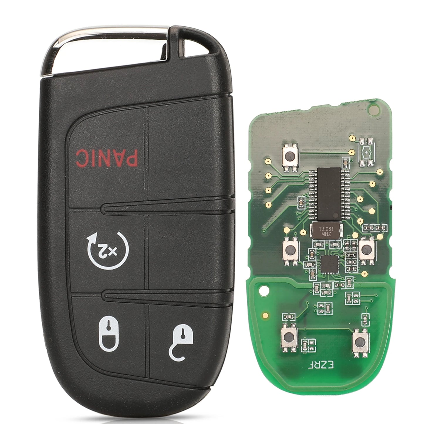 jingyuqin Aftermarket Smart Remote Key 433mhz 4A Keyless for Jeep Renegade Compass C-CUV Trailhawk SIP22 M3N-40821302 68250335AB