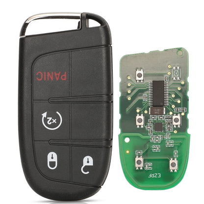 jingyuqin Aftermarket Smart Remote Key 433mhz 4A Keyless for Jeep Renegade Compass C-CUV Trailhawk SIP22 M3N-40821302 68250335AB