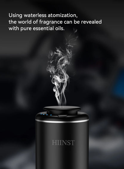 HIINST USB Rechargeable Essential Oil Aroma Diffuser & Car Air Freshener  Waterless Fragrance Nebulizer Machine with 10ml Bottle
