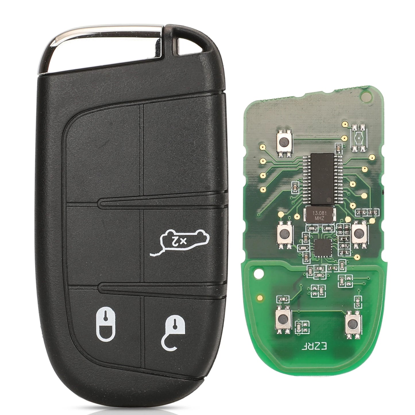 jingyuqin Aftermarket Smart Remote Key 433mhz 4A Keyless for Jeep Renegade Compass C-CUV Trailhawk SIP22 M3N-40821302 68250335AB