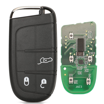 jingyuqin Aftermarket Smart Remote Key 433mhz 4A Keyless for Jeep Renegade Compass C-CUV Trailhawk SIP22 M3N-40821302 68250335AB