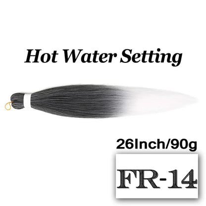 Braiding Hair Pre-stretched 26 Inch Hair Extensions for Afro Crochet Braids Synthetic Hair DIY Purple Pink Peach Red Jumbo Braid