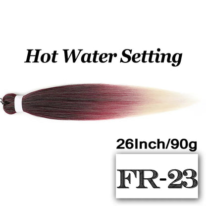 Braiding Hair Pre-stretched 26 Inch Hair Extensions for Afro Crochet Braids Synthetic Hair DIY Purple Pink Peach Red Jumbo Braid