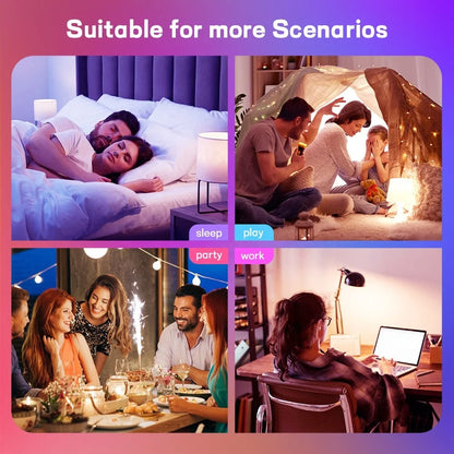 110V  220V RGBW CCT Led Light  E27 Dimming Control Surplife Tuya APP Wifi Smart LED Lighting Bulb