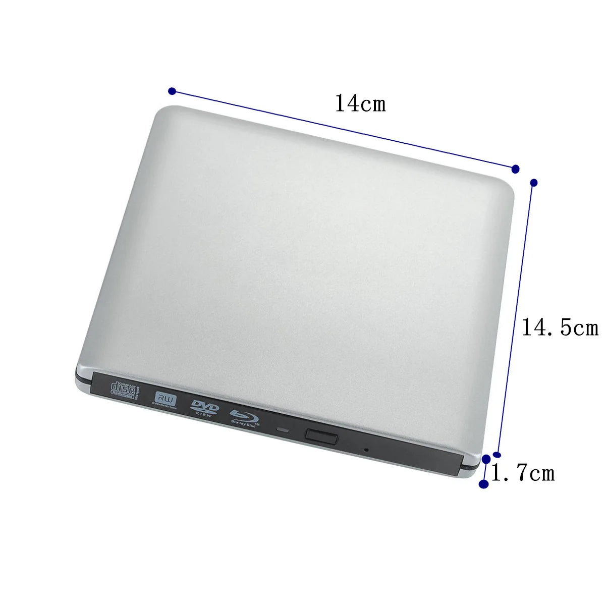 External USB3.0 Bluray Burner Writer Optical BD-RE Recorder 3D BD-ROM Blu-Ray Reader Bluray Play DVD Recorder for Laptop/Desktop
