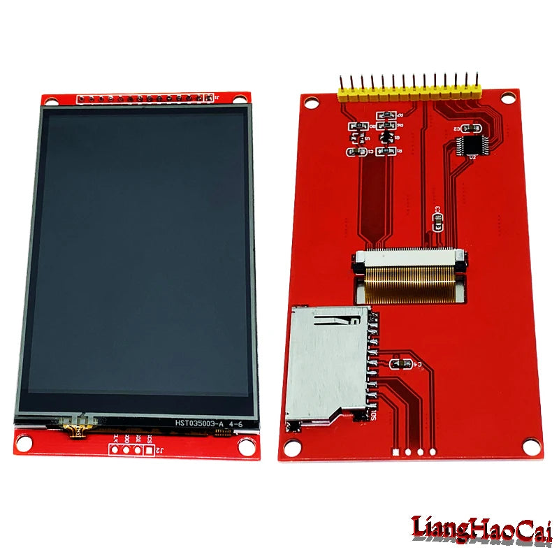 IPS HD 3.5 inch SPI serial LCD module 480*320 TFT module ILI9486 ILI9488 wide view 4 wire Touch panel 65K color adapter