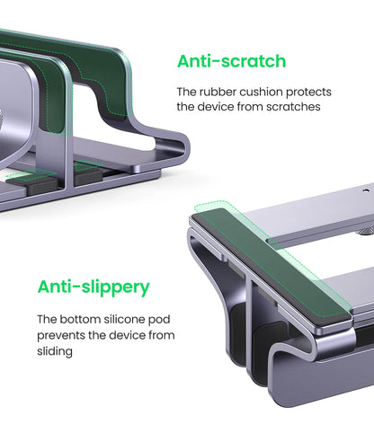 UGREEN Vertical Laptop Stand Holder For MacBook Air Pro Aluminum Foldable Notebook Stand Laptop Support MacBook Pro Tablet Stand