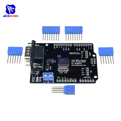 MCP2515 EF02037 CAN BUS Shield SPI 9 Pins Standard Sub-D Expansion Board Module DC 5-12V for Arduino