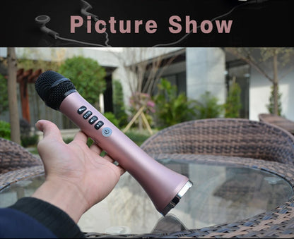 XIAOKOA L-698 15W Wireless Karaoke Microphone Bluetooth Speaker 4000mah 2in1 Handheld Sing&Recording KTV Player for iOS/Android