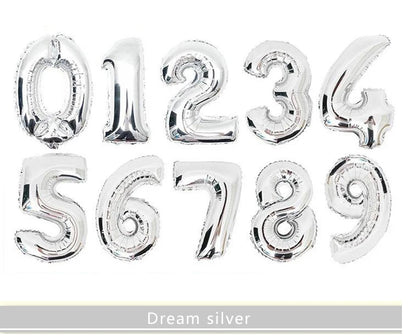 16 32 Inch Foil Birthday Balloons Number Ballon Figures Wedding Happy Birthday Party Decorations Kid Baloons Birthday