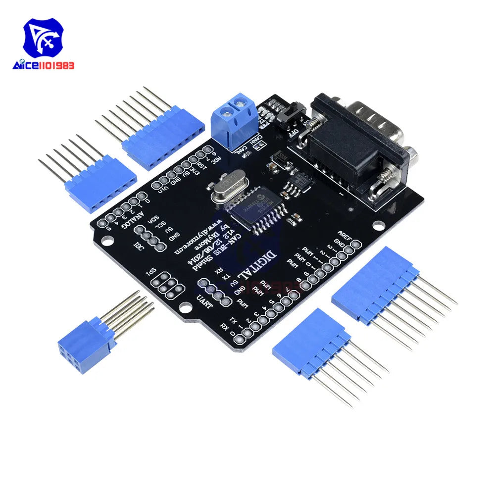 MCP2515 EF02037 CAN BUS Shield SPI 9 Pins Standard Sub-D Expansion Board Module DC 5-12V for Arduino
