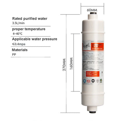 10 Inch SOOEL Quick connect PPF/SEDIMENT CARTRIDGE with 2 fittings Water Purifier Filter Cartridge Aquarium REVERSE OSMOSIS