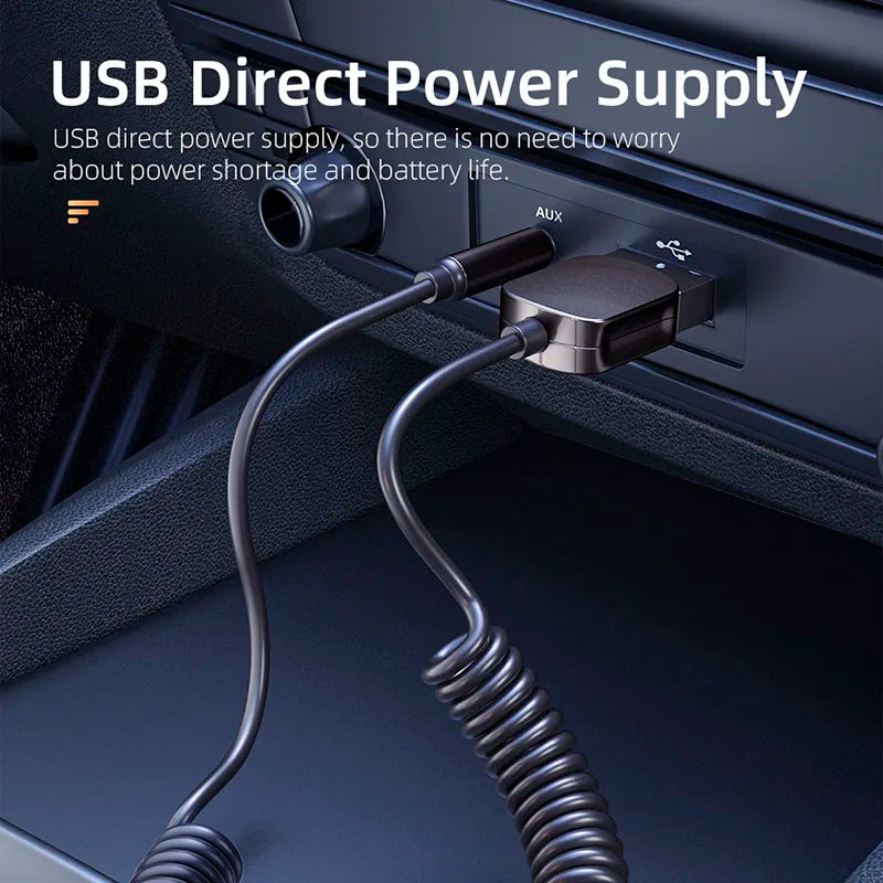 Essager Bluetooth-compatible Car Audio Cable Transmitter Wireless Receiver Car AUX 3.5mm Jack Adapter Cable Speaker Transmitter