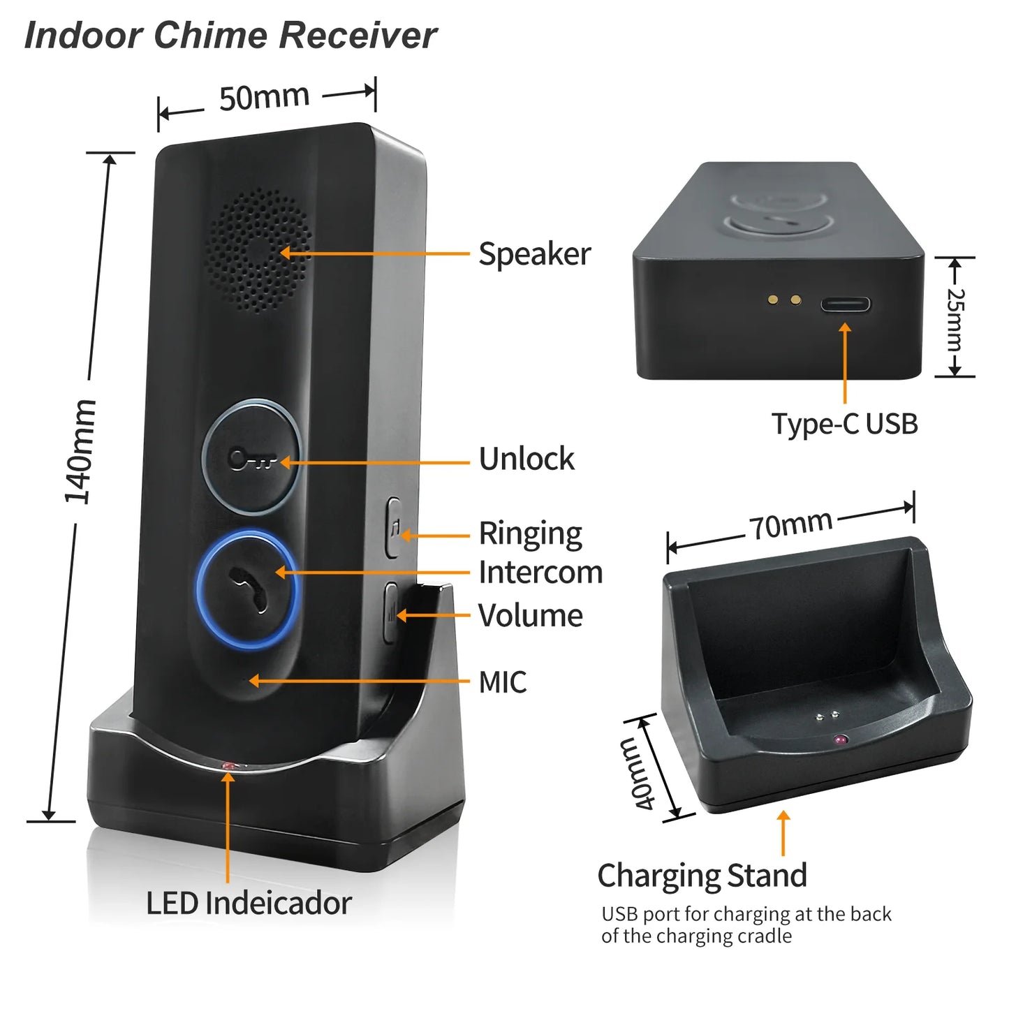 Wifi Smart Video Doorbell Smart Home Phone Security Camera With Intercom Voice Changer.