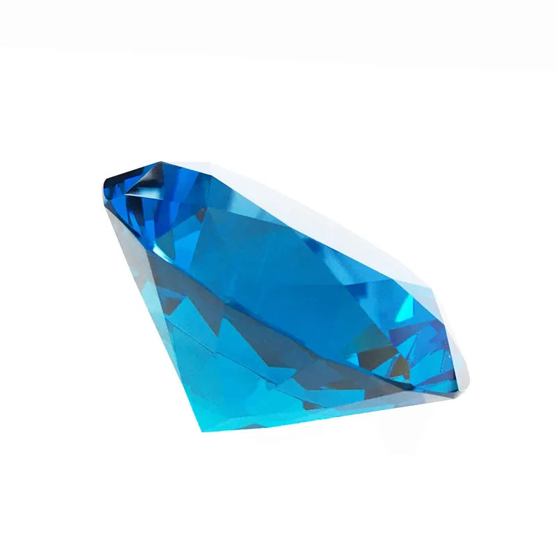 1 Piece All Colors 30mm/40mm/50mm Crystal Faceted Diamond Paperweight Table Decoration Mother's Day Gift Safe Package