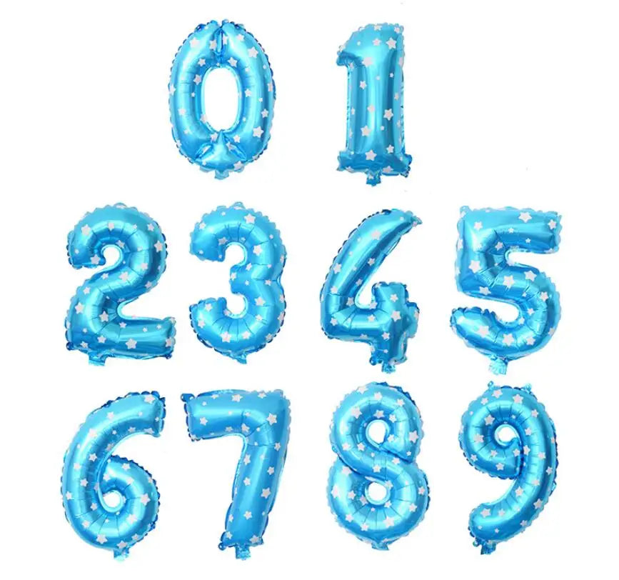 16 32 Inch Foil Birthday Balloons Number Ballon Figures Wedding Happy Birthday Party Decorations Kid Baloons Birthday