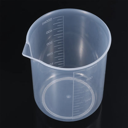 Measuring Cup Transparent Plastic Laboratory Beaker Graduated Liquid Jug Cup Kitchen Baking Cooking Measurement Scale Container