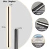 Outdoor Wall Light for House Modern Black LED  Exterior  Wall SconceWarm Light Wall Mount Lighting for Doorway Garden Garage