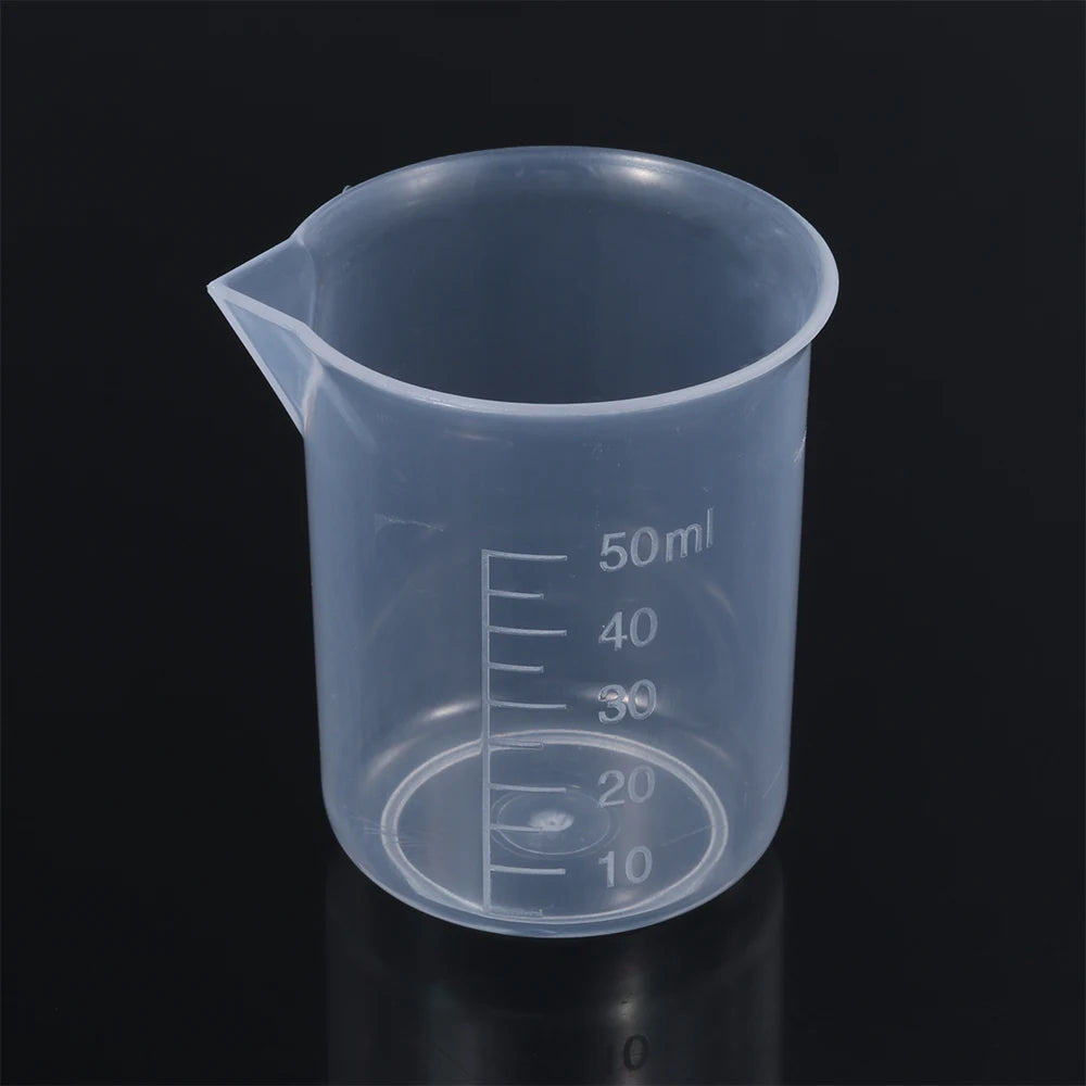 Measuring Cup Transparent Plastic Laboratory Beaker Graduated Liquid Jug Cup Kitchen Baking Cooking Measurement Scale Container