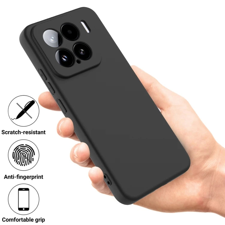 For Xiaomi 15 Solid Color Liquid Silicone Dropproof Full Coverage Phone Case