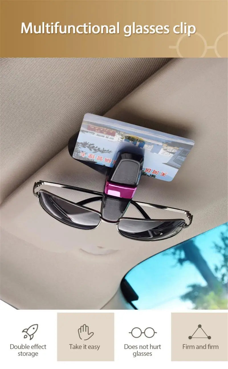Glasses Clip Auto Car Sun Visor Glasses Bracket for Woman Men Glasses Holder Auto interior Accessories