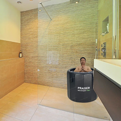 Sport Gym Foldable White Vat Top Tub Pvc Guangzhou Ice Bath Insulated Mobile Folding Portable Bathtub