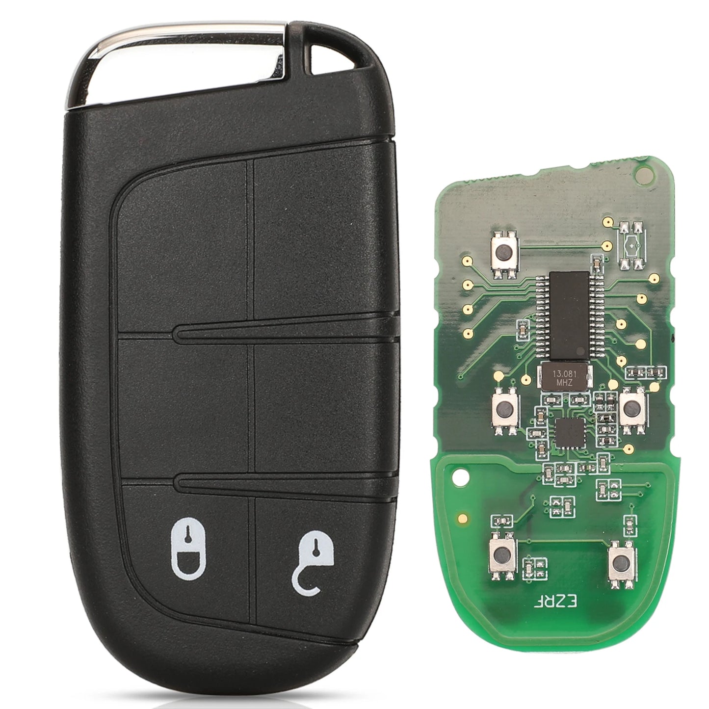 jingyuqin Aftermarket Smart Remote Key 433mhz 4A Keyless for Jeep Renegade Compass C-CUV Trailhawk SIP22 M3N-40821302 68250335AB