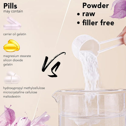 High Potency Collagen Peptides Powder Hyaluronic Acid Vitamin C Private Label Skin Hair Nail Health Boost
