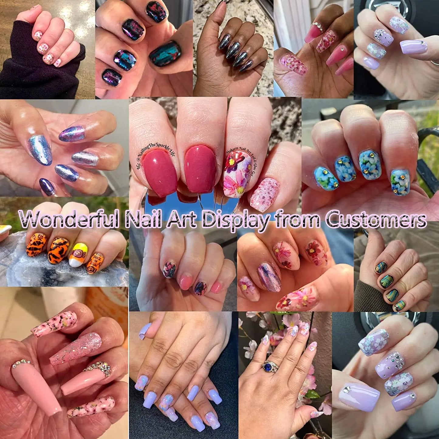Makartt Nail Foil Glue Gel for Nail, Foil Gel Transfer for Nails Art Stickers Strong Adhesion Foil Transfer Gel Soak Off Salon