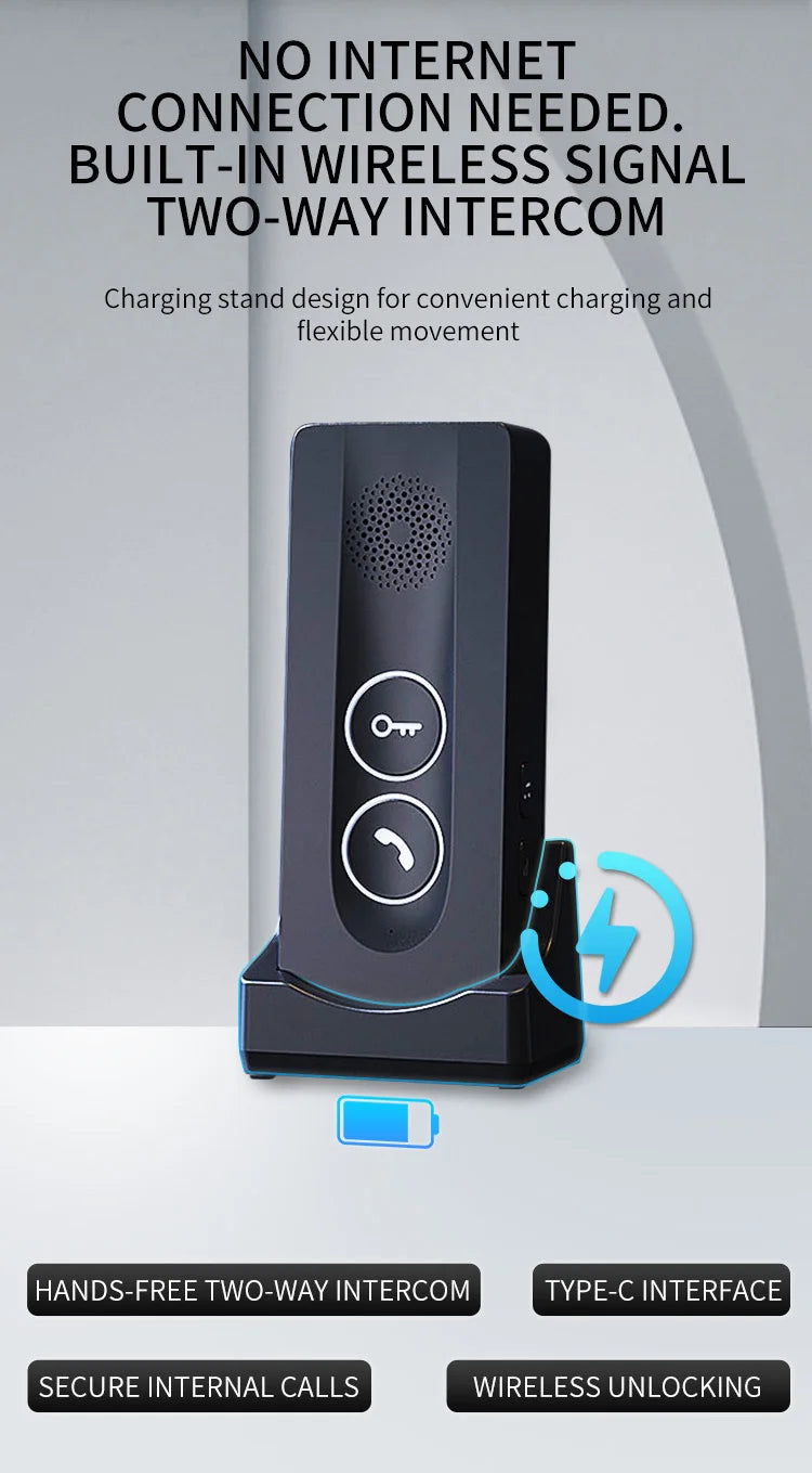 Wifi Smart Video Doorbell Smart Home Phone Security Camera With Intercom Voice Changer.
