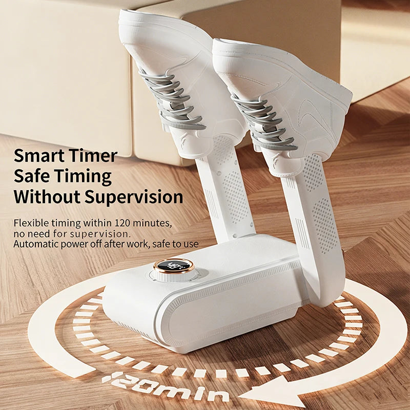 Electric Foldable Electric Shoe Boot Dryer 360° Heat Blower 3 Intelligent Timers Shoe Dryer
