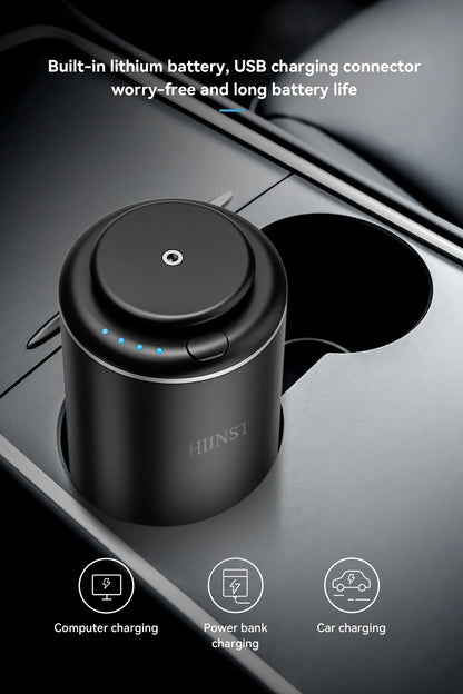 HIINST USB Rechargeable Essential Oil Aroma Diffuser & Car Air Freshener  Waterless Fragrance Nebulizer Machine with 10ml Bottle