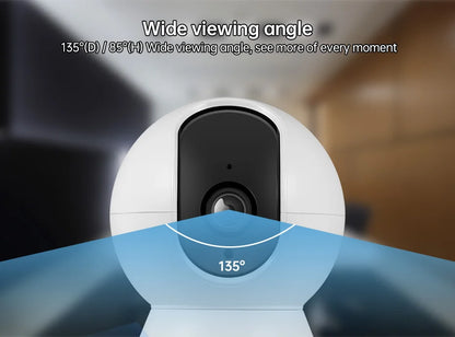 KERUI Mini Indoor Wireless 5MP WiFi IP Camera Home Security CCTV Surveillance Camera With Tuya Smart Auto Tracking Onvif