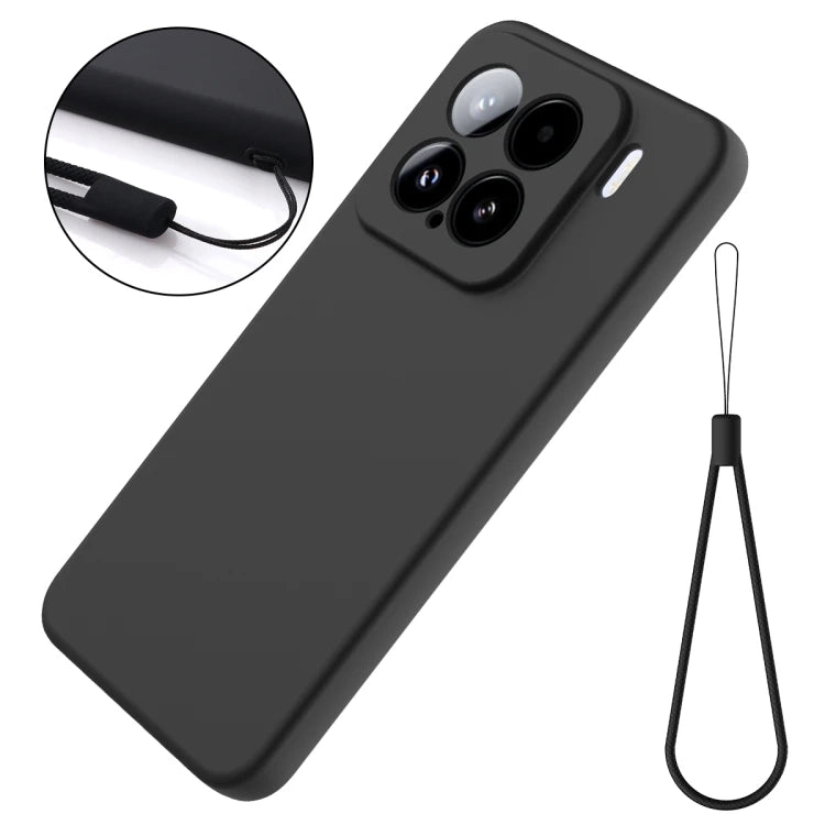 For Xiaomi 15 Solid Color Liquid Silicone Dropproof Full Coverage Phone Case