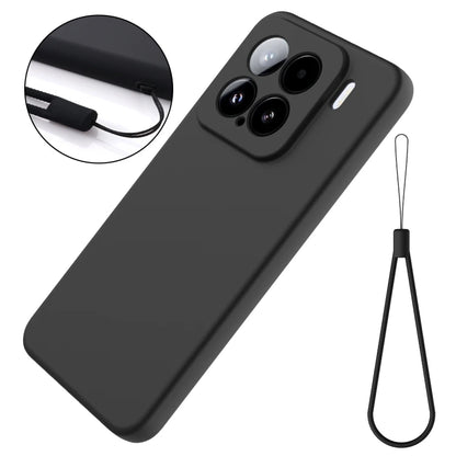 For Xiaomi 15 Solid Color Liquid Silicone Dropproof Full Coverage Phone Case