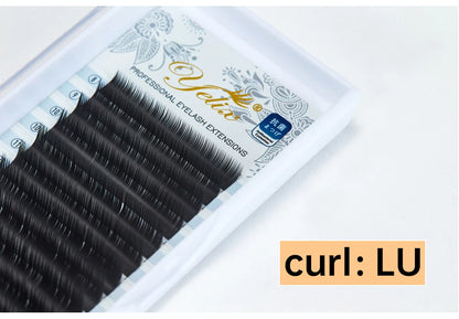 Yelix L Curl Lash Extension 8-15mm MIX Matte Mink Eyelashes Extension Individual Eyelashes L+/LU/M Curl Makeup False Lashes
