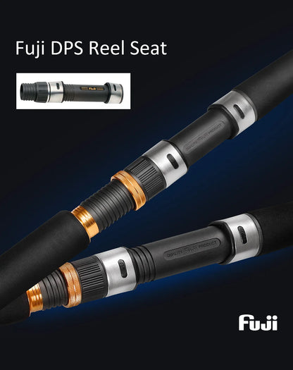 NOEBY Shore Jigging Fishing Rod 2.49m 2.75m 2.9m Fuji Guide Reel Seats Inshore Jigging Spinning Rod Saltwater Fishing Rod