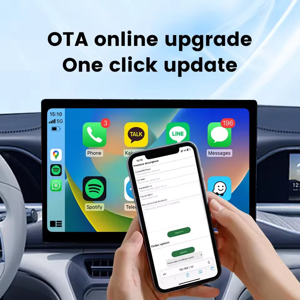 Baidu Carlife to Wireless Carplay System Screen Adapter From Car Life Conversion to Android Auto Part for Bestune t 33 eclipse
