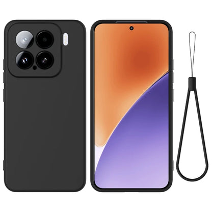 For Xiaomi 15 Solid Color Liquid Silicone Dropproof Full Coverage Phone Case