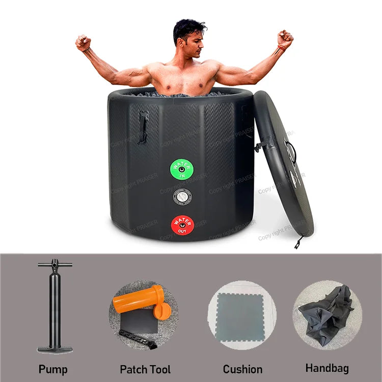 Pvc Oval Cheap Adult 2 Person Luxury Folding Portable Cold Big Bath Spa Hot Tub Outdoor
