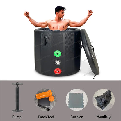 Pvc Oval Cheap Adult 2 Person Luxury Folding Portable Cold Big Bath Spa Hot Tub Outdoor
