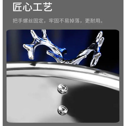 Aixiangru 13.5L Ice Bucket With Deer Head Handle Beer Holde Whiskey Wine Cooler Stainless Steel Champagne Basin Bar Accessories