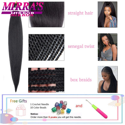 Braiding Hair Pre-stretched 26 Inch Hair Extensions for Afro Crochet Braids Synthetic Hair DIY Purple Pink Peach Red Jumbo Braid
