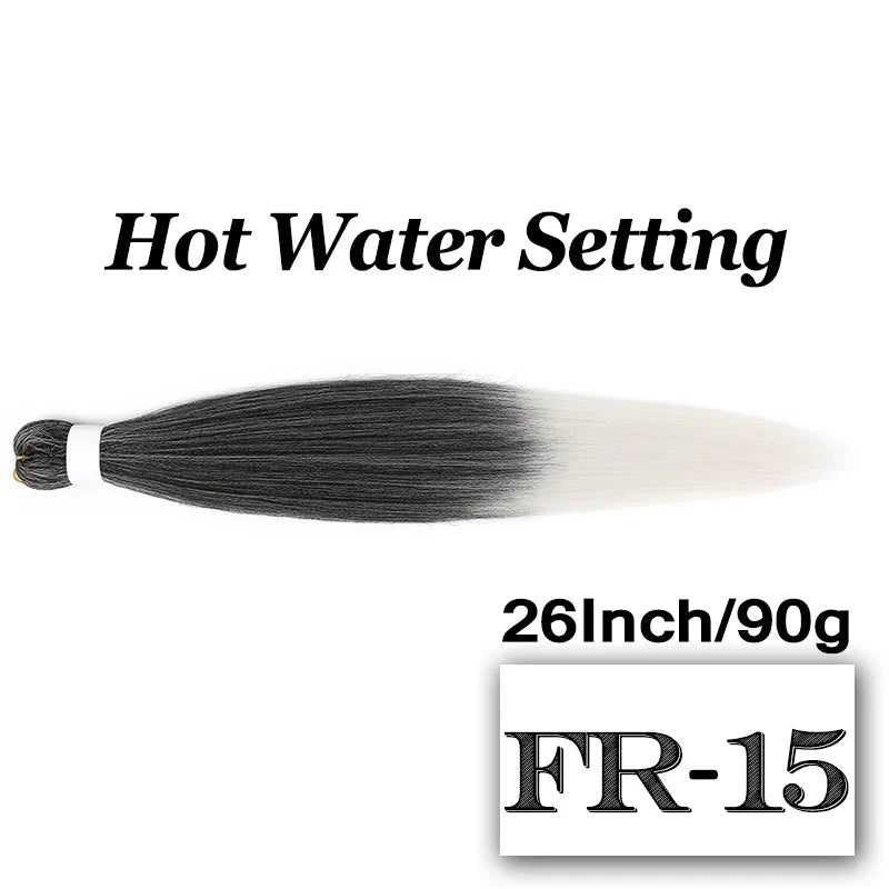 Braiding Hair Pre-stretched 26 Inch Hair Extensions for Afro Crochet Braids Synthetic Hair DIY Purple Pink Peach Red Jumbo Braid