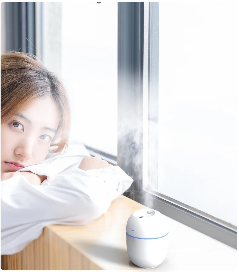 New 220ML Mini Air Humidifer Portable Ultrasonic Aroma Essential Oil Diffuser USB Mist Maker Aromatherapy Humidifiers for Home