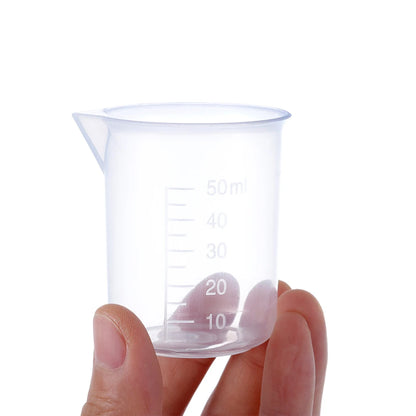 Measuring Cup Transparent Plastic Laboratory Beaker Graduated Liquid Jug Cup Kitchen Baking Cooking Measurement Scale Container