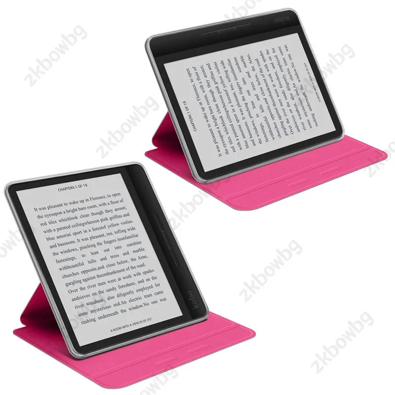 Magnetic Detachable for KOBO Libra Colour/Libra 2 N428 N418 7'' Ebook Case 360° Rotatable 2-in-1 Acrylic PU Leather Stand Cover
