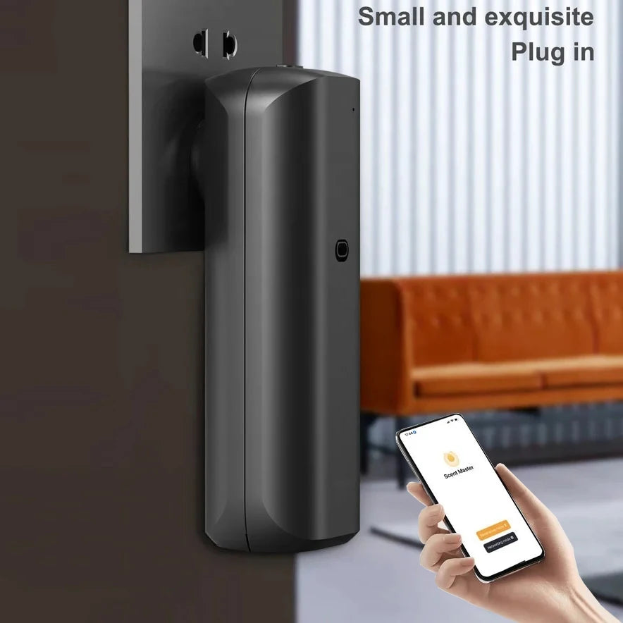 Small Aromatic Oil Diffuser Bluetooth Fragrance Diffuser Socket Style Aroma Oil Diffuser For Home Toilet Air Freshener Device