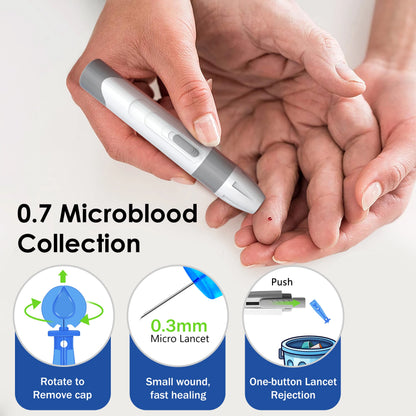 G-425-1 LinkSun Blood Glucose Meter Kit 50/100pcs Test Strips Lancets for Diabetes Monitor Digital Glucometer Blood Sugar Meter